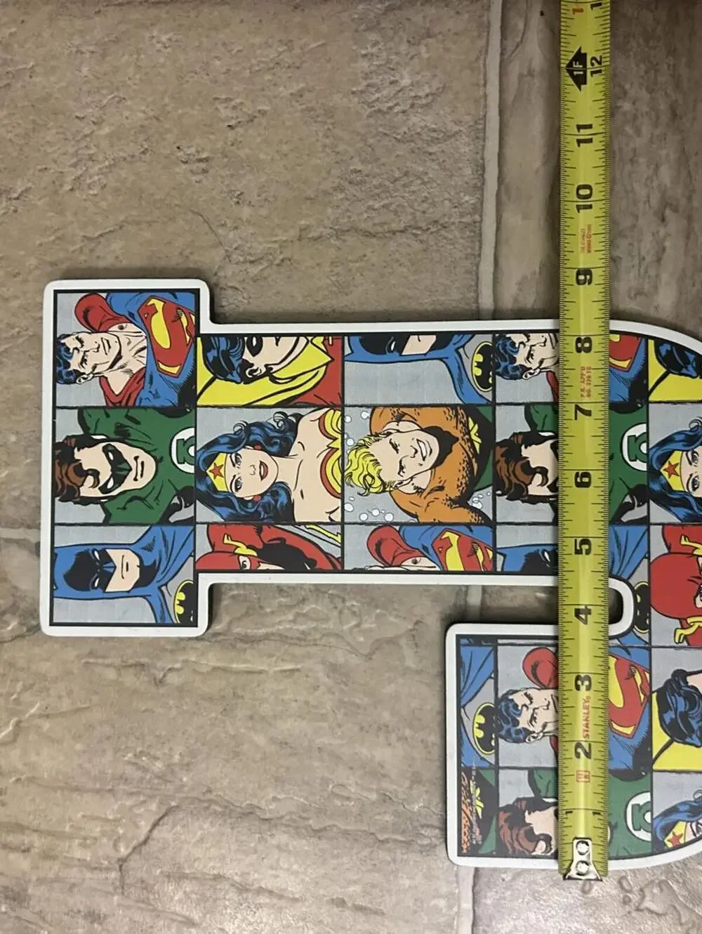 DC Comics Superhero Letter J Wall Plaque Batman Superman Wonder Woman